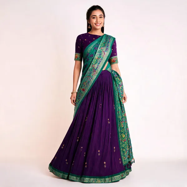 Vrinda_Lehenga_Choli_Collection_Purple