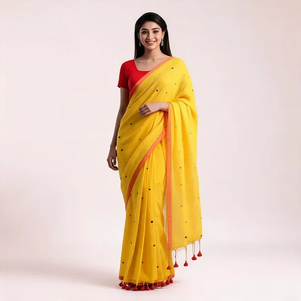 Khadi_Cotton_Sarees_Yellow