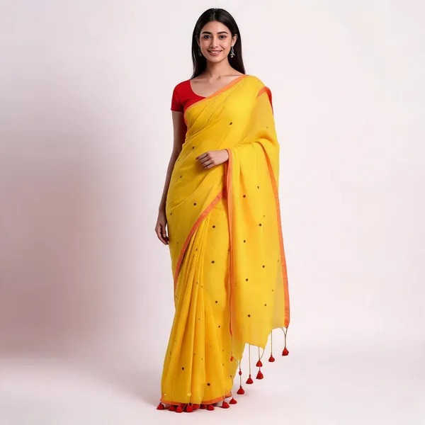 Khadi_Cotton_Sarees_Yellow