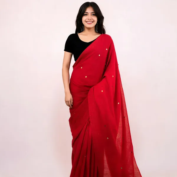 Khadi_Cotton_Sarees_Red