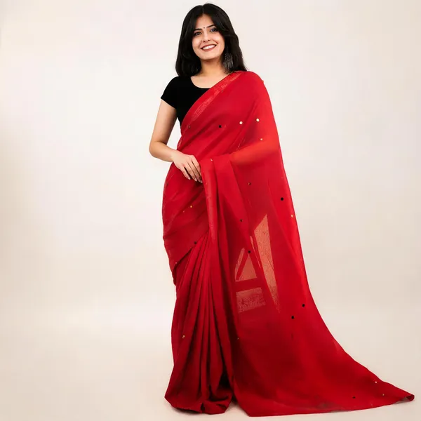 Khadi_Cotton_Sarees_Red