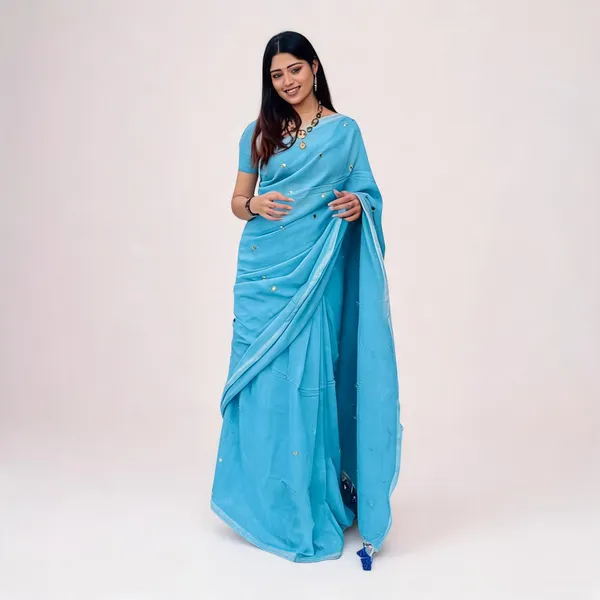 Khadi_Cotton_Sarees_Sea_Blue