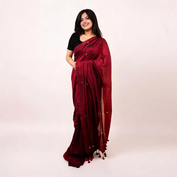 Khadi_Cotton_Sarees_Maroon