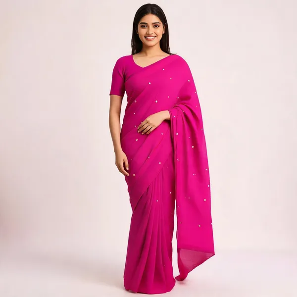 Khadi_Cotton_Sarees_Rani_Pink