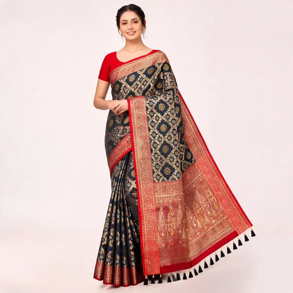 Banarasi_Silk_Zari_Work_Saree_Black