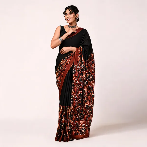 Cotton_Mulmul_Sarees_With_Blouse_Piece_Magenta_Cotton_Adults