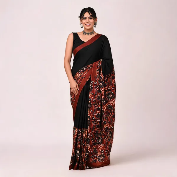Cotton_Mulmul_Sarees_With_Blouse_Piece_Magenta_Cotton_Adults