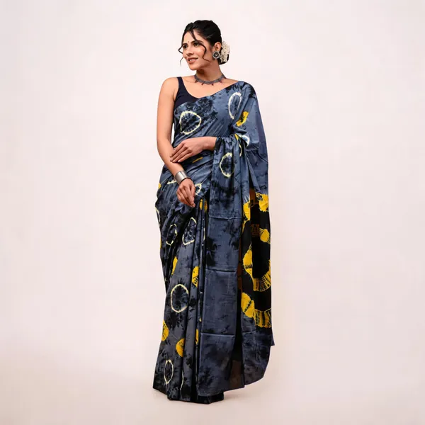 Cotton_Mulmul_Sarees_With_Blouse_Piece_Navy_Cotton_Adults