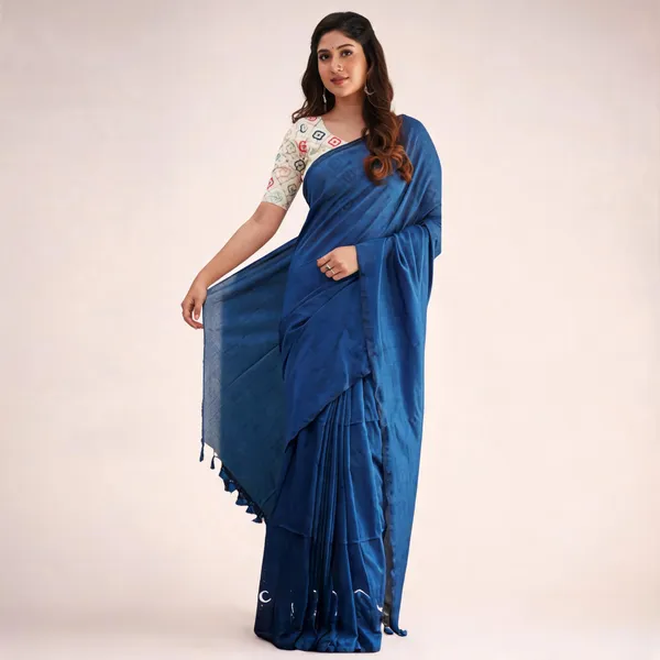 Pure_Khadi_Soft_Cotton_Sarees_Indigo_Blue_Cotton_Adults