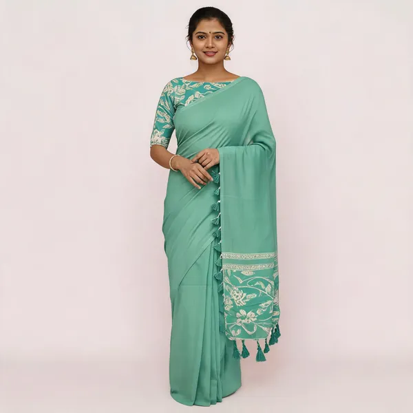 Pure_Khadi_Soft_Cotton_Sarees_Rama_Green_Cotton_Adults
