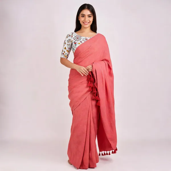 Pure_Khadi_Soft_Cotton_Sarees_Baby_Pink_Cotton_Female