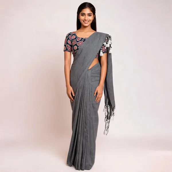 Pure_Khadi_Soft_Cotton_Sarees_Grey_Cotton_Female
