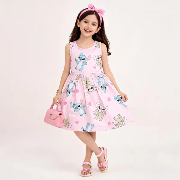 Girls_Printed_Frock_Dress_Pink