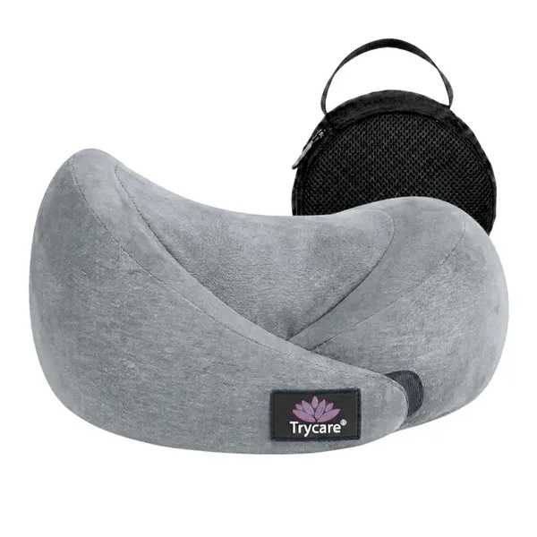 TRYCARE_TravelEase_Memory_Foam_Travel_Neck_Pillow
