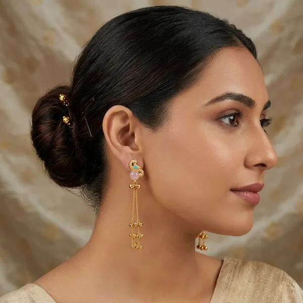 Gold_Brass_Long_Chain_Earrings_For_Women