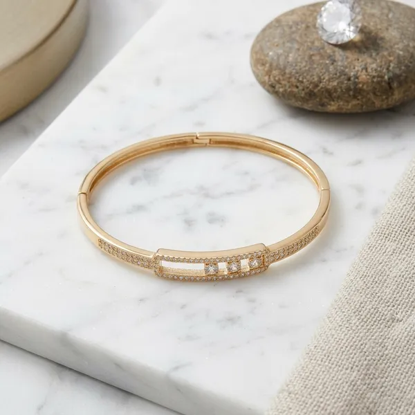 Gold_Brass_Hinged_Bangle_Bracelet_For_Women