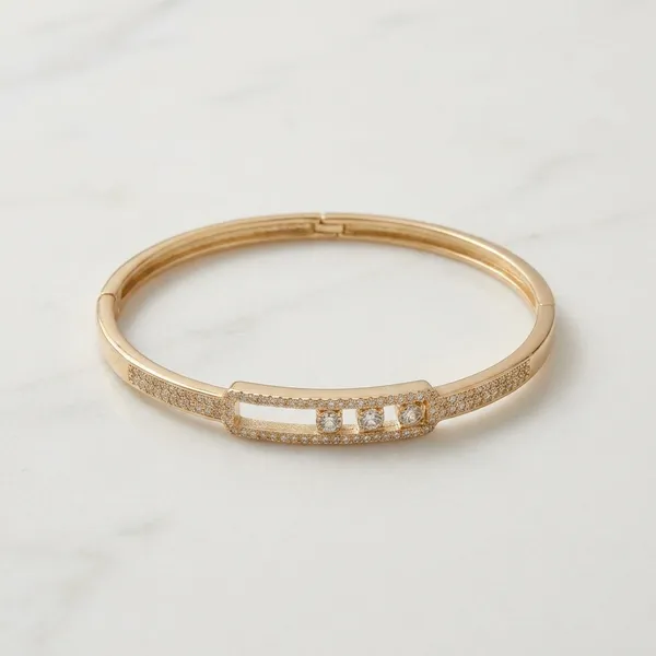 Gold_Brass_Hinged_Bangle_Bracelet_For_Women