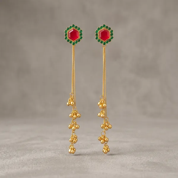 Gold_Brass_Long_Chain_Earrings_For_Women