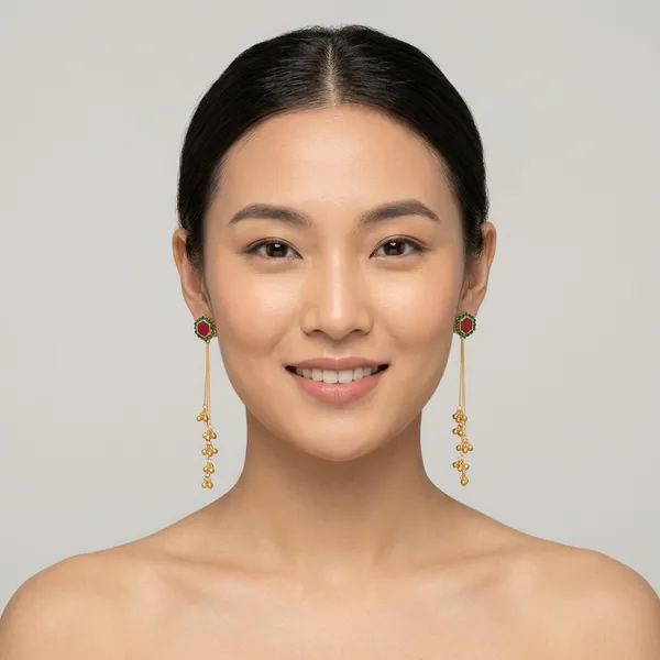 Gold_Brass_Long_Chain_Earrings_For_Women