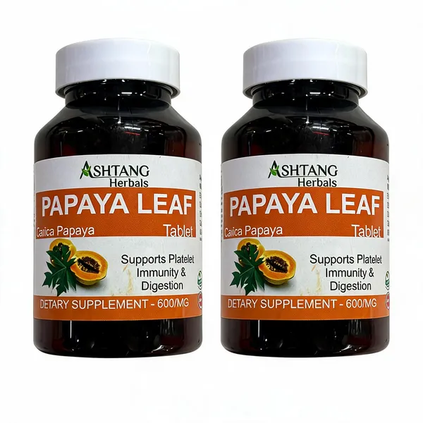 Ashtang_Herbals_Papaya_Leaf_Extract_Tablets_600Mg_-_Pack_Of_2
