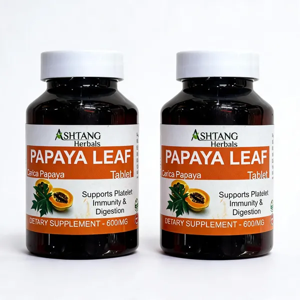 Ashtang_Herbals_Papaya_Leaf_Extract_Tablets_600Mg_-_Pack_Of_2