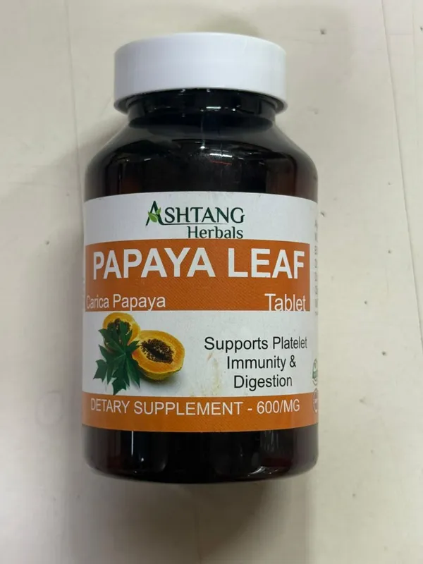 Ashtang_Herbals_Papaya_Leaf_Extract_Tablets_600Mg_-_Pack_Of_2