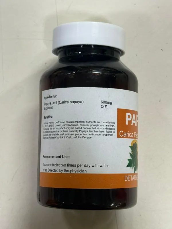 Ashtang_Herbals_Papaya_Leaf_Extract_Tablets_600Mg_-_Pack_Of_2