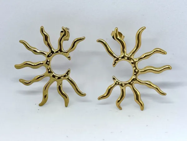 Gold_Plated_Sun_Shaped_Anti_Tarnish_Earrings