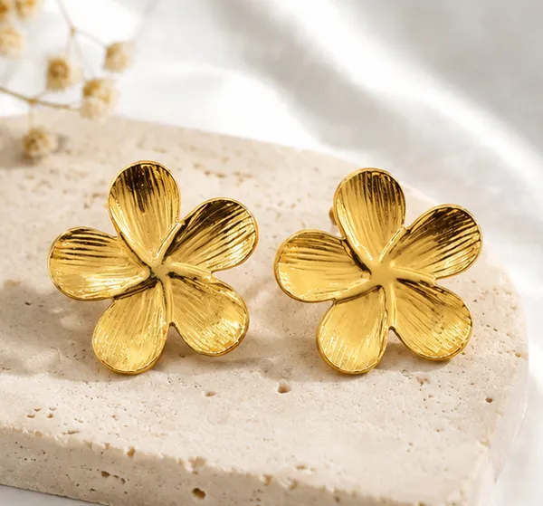 Gold_Stainless_Steel_Iris_Bloom_Studs_Earrings_For_Women