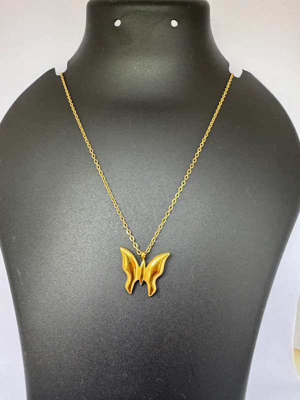 Gold_Plated_Anti_Tarnish_Butterfly_Shaped_Necklace