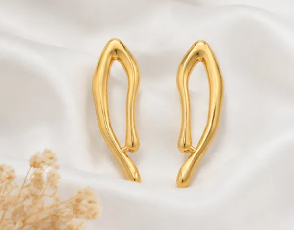 Gold_Stainless_Steel_Elara_Curve_Drops_Earrings_For_Women