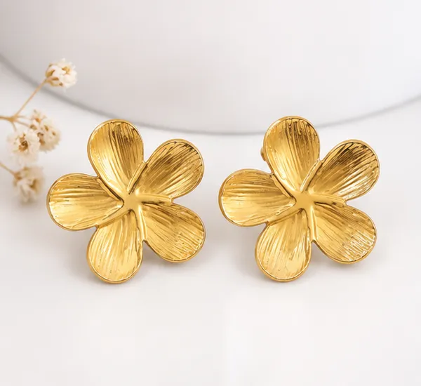 Gold_Stainless_Steel_Iris_Bloom_Studs_Earrings_For_Women