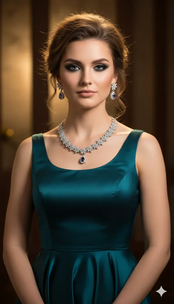 Blue_Sapphire_Floral_Diamond_Necklace_Set