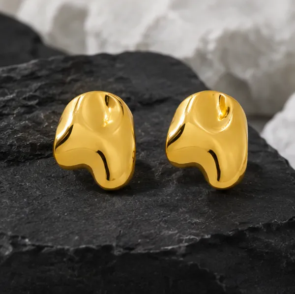 Gold_Stainless_Steel_Nova_Sculpt_Studs_Earrings_For_Women