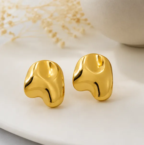 Gold_Stainless_Steel_Nova_Sculpt_Studs_Earrings_For_Women