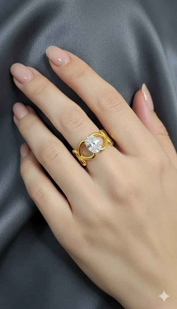 Elegant_Gold_Plated_Ring_With_Oval_Crystal_Stone