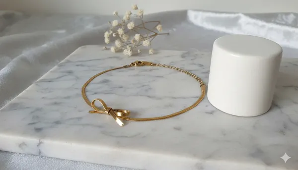 Golden_Bow_Knot_Bracelet