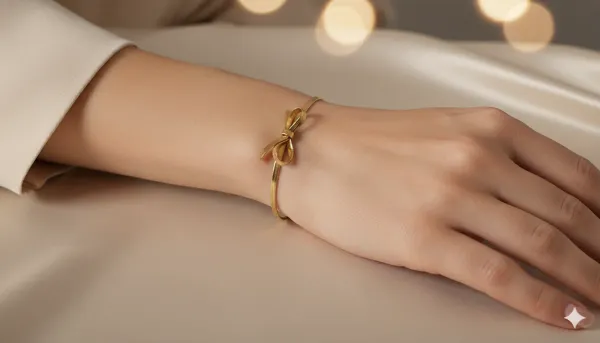 Golden_Bow_Knot_Bracelet