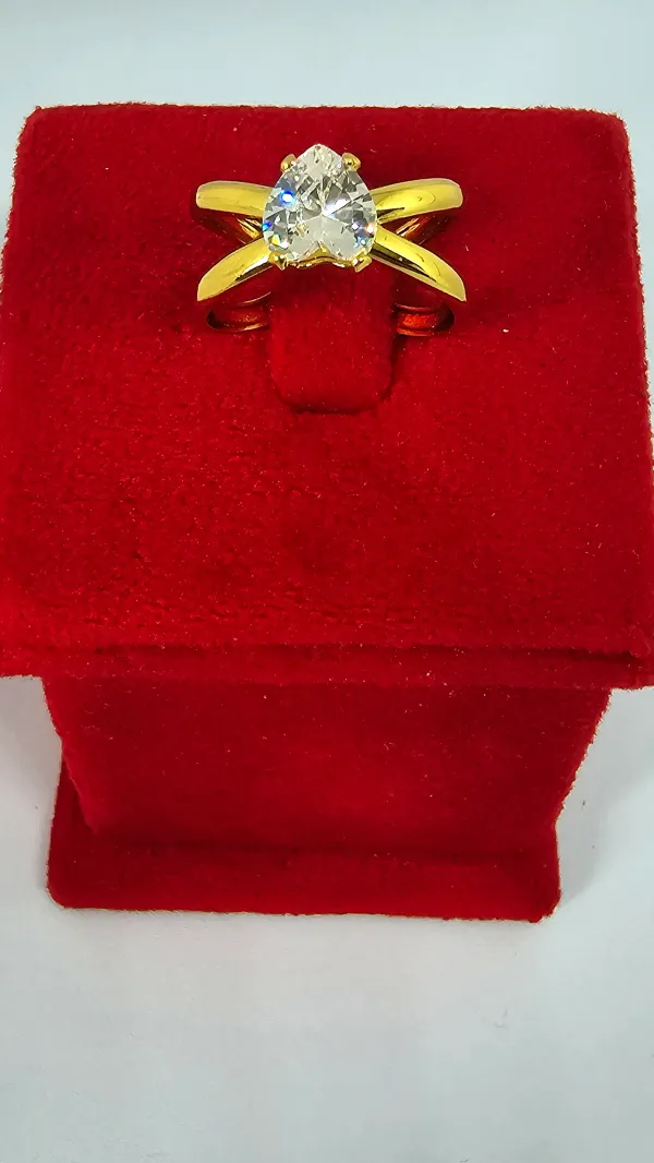 Elegant_Gold_Plated_Pear_Cut_Solitaire_Ring