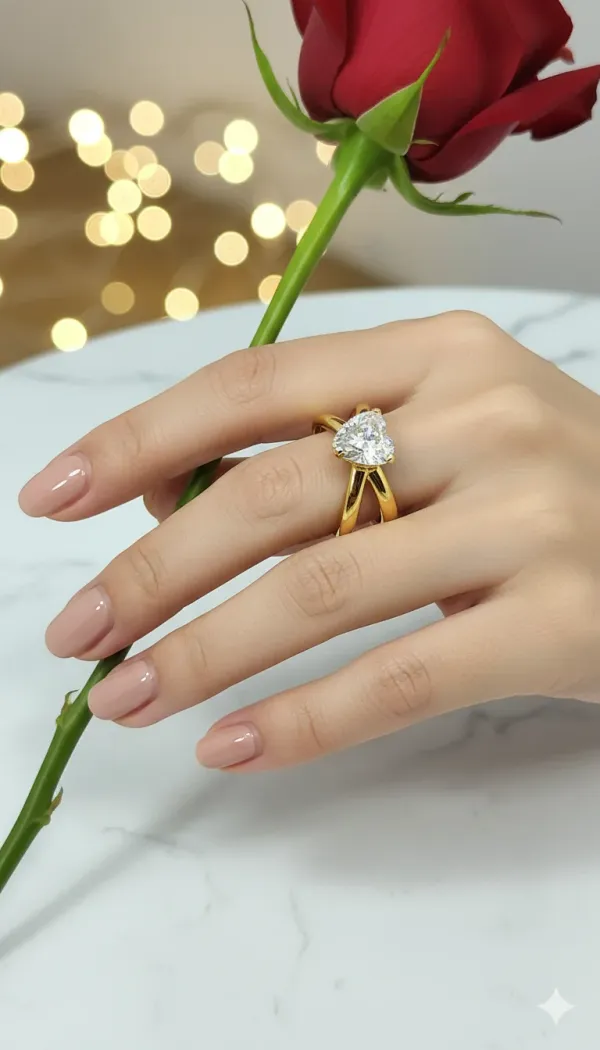 Elegant_Gold_Plated_Pear_Cut_Solitaire_Ring