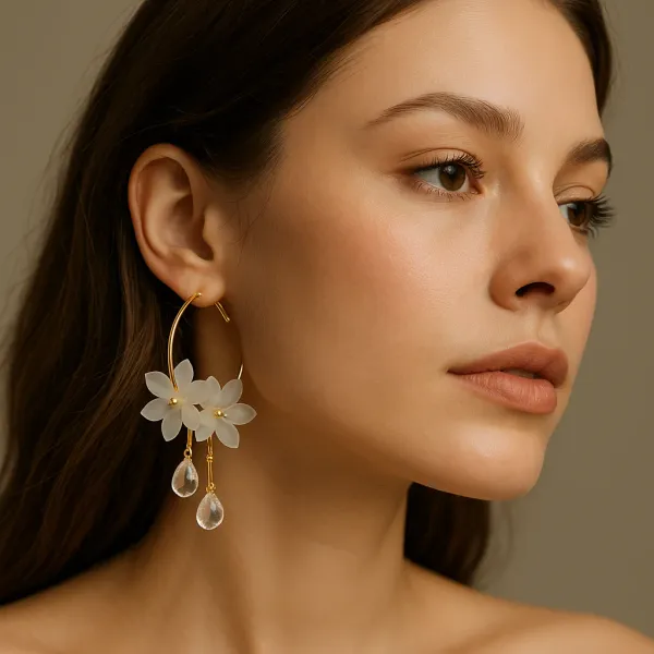 Gold_Plated_Floral_Hoop_Anti_Tarnish_Earrings