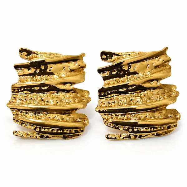 Gold_Stainless_Steel_Verona_Textured_Hoops_Earrings_For_Women