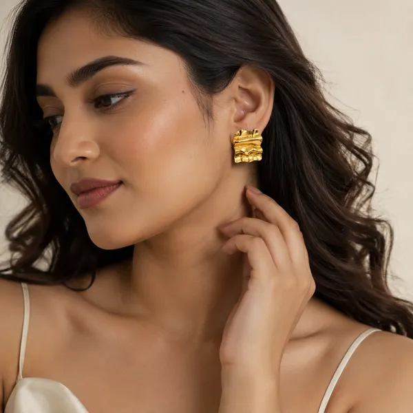 Gold_Stainless_Steel_Terra_Wave_Studs_Earrings_For_Women