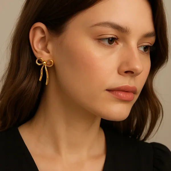 Gold_Plated_Bow_Shaped_Anti_Tarnish_Earrings