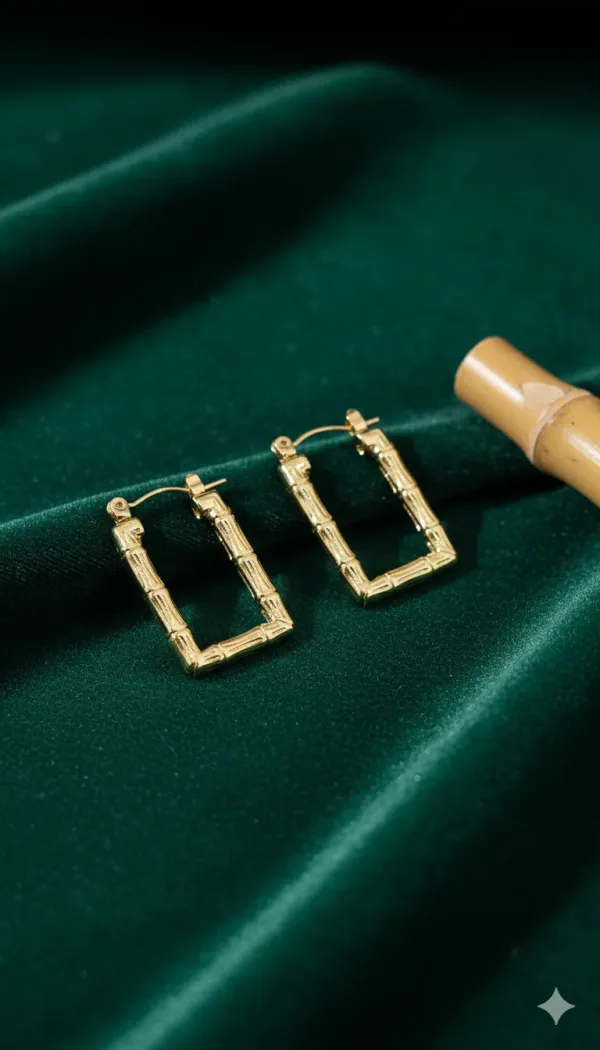 Bamboo_Texture_Rectangle_Hoop_Earrings