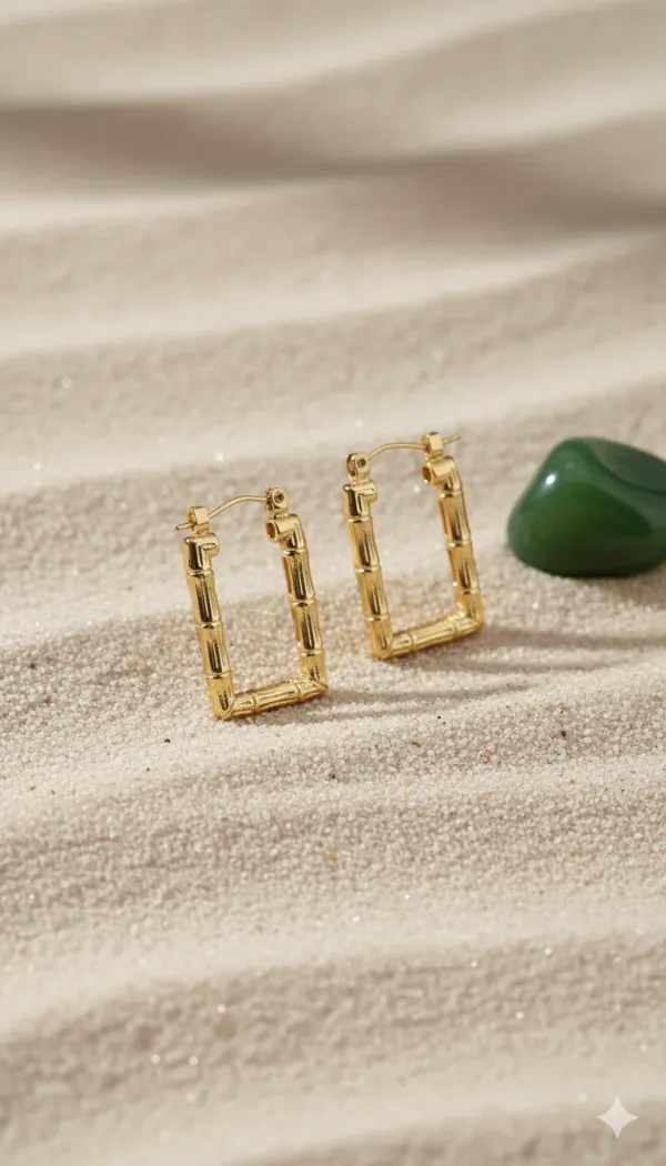 Bamboo_Texture_Rectangle_Hoop_Earrings