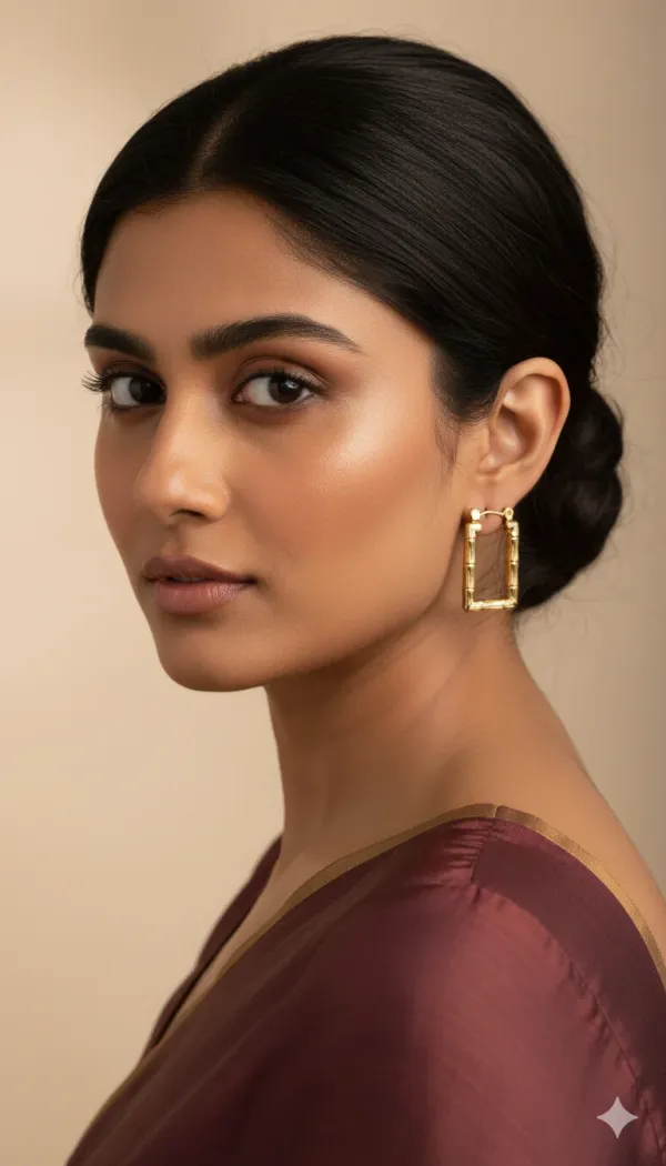 Bamboo_Texture_Rectangle_Hoop_Earrings