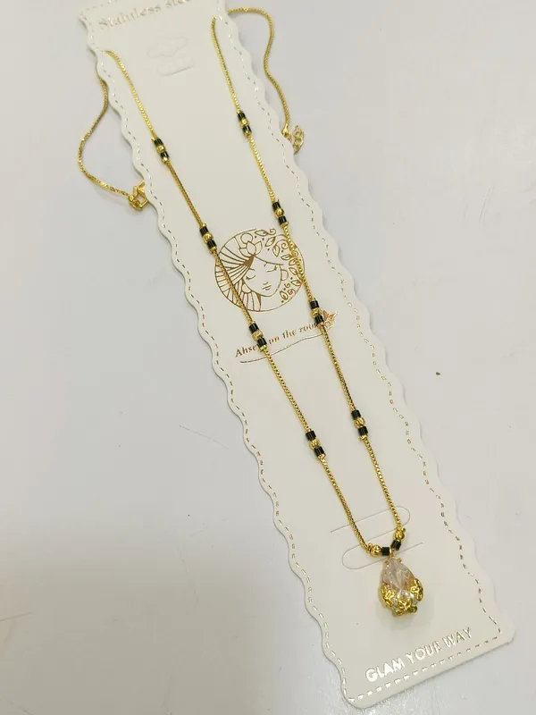 Elegant_White_Stone_Gold_Toned_Mangalsutra_Necklace