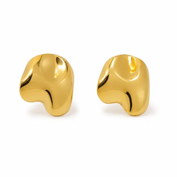 Gold_Stainless_Steel_Nova_Sculpt_Studs_Earrings_For_Women