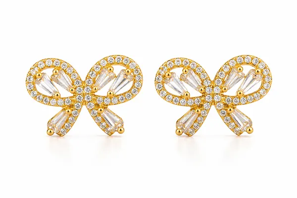 Gold_Stainless_Steel_Aurora_Bow_Studs_Earrings_For_Women